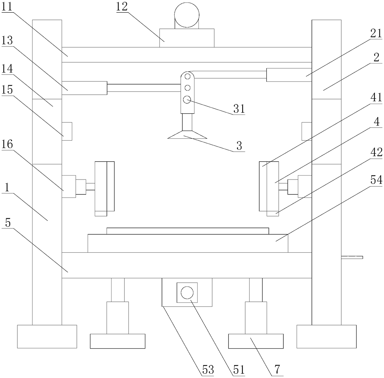 Cleaning device for ore machining device