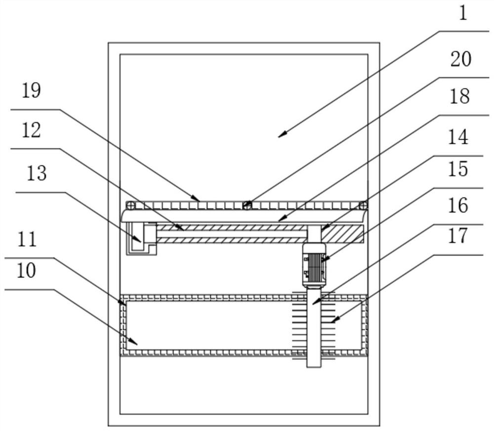 Efficient sand prevention and dust removal device for cooling tower