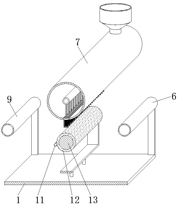 Waxing device for fabric production