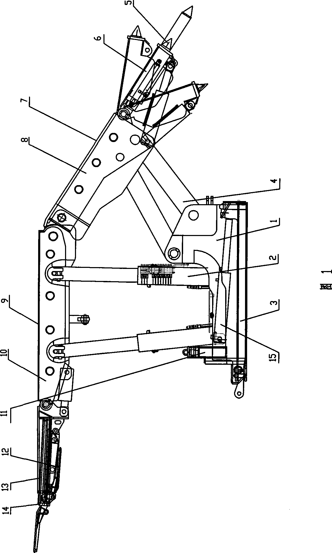 Large extraction high caving roof coal hydraulic support