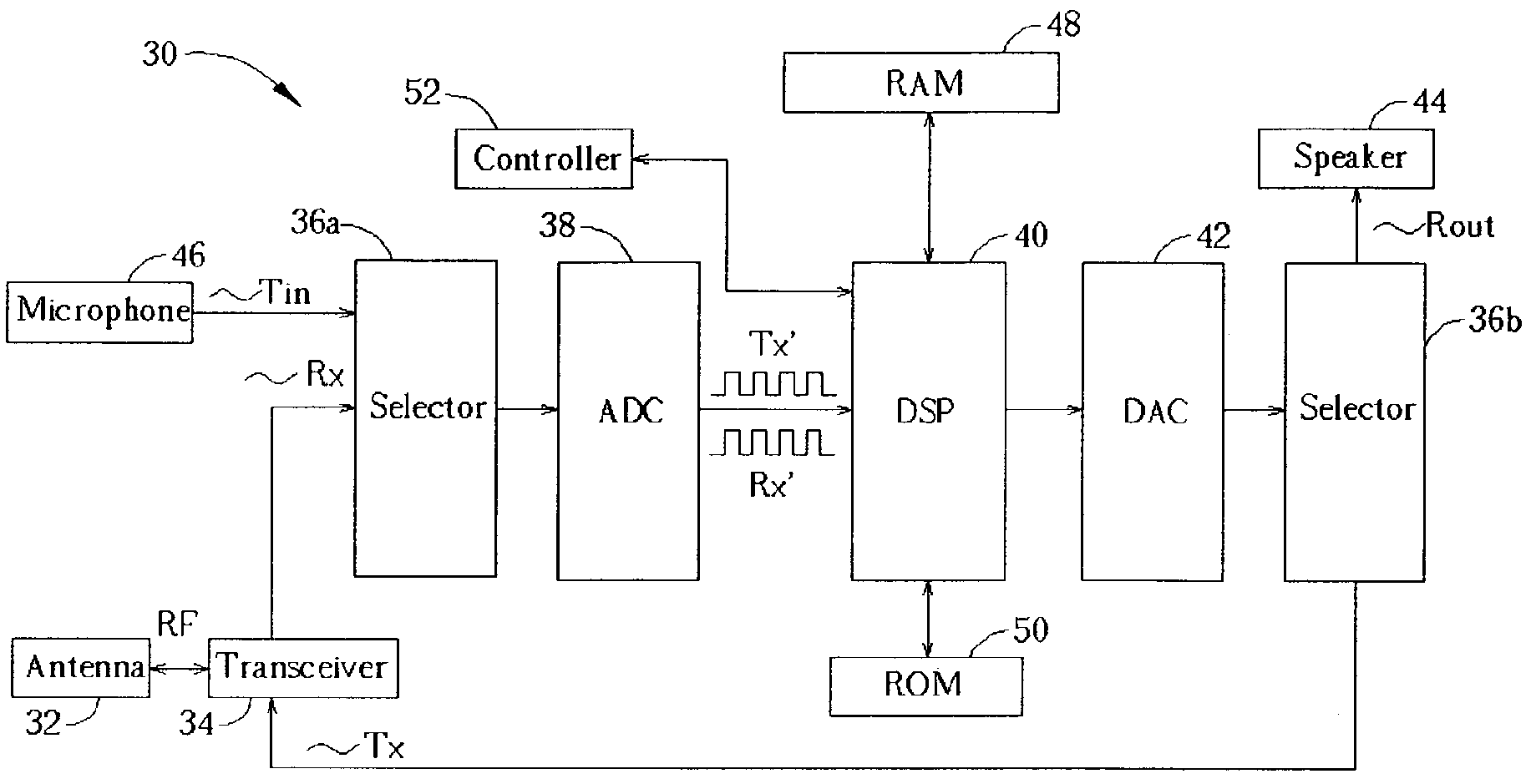 Signal processing method for a walkie-talkie device