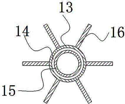 Wing-shaped pipe type adsorption column for polycrystalline silicon tail gas recovery system