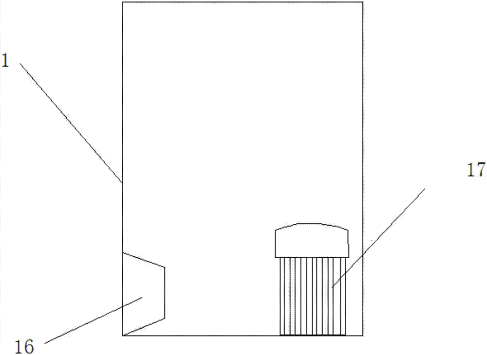 Crushing device for arrowroot block bodies