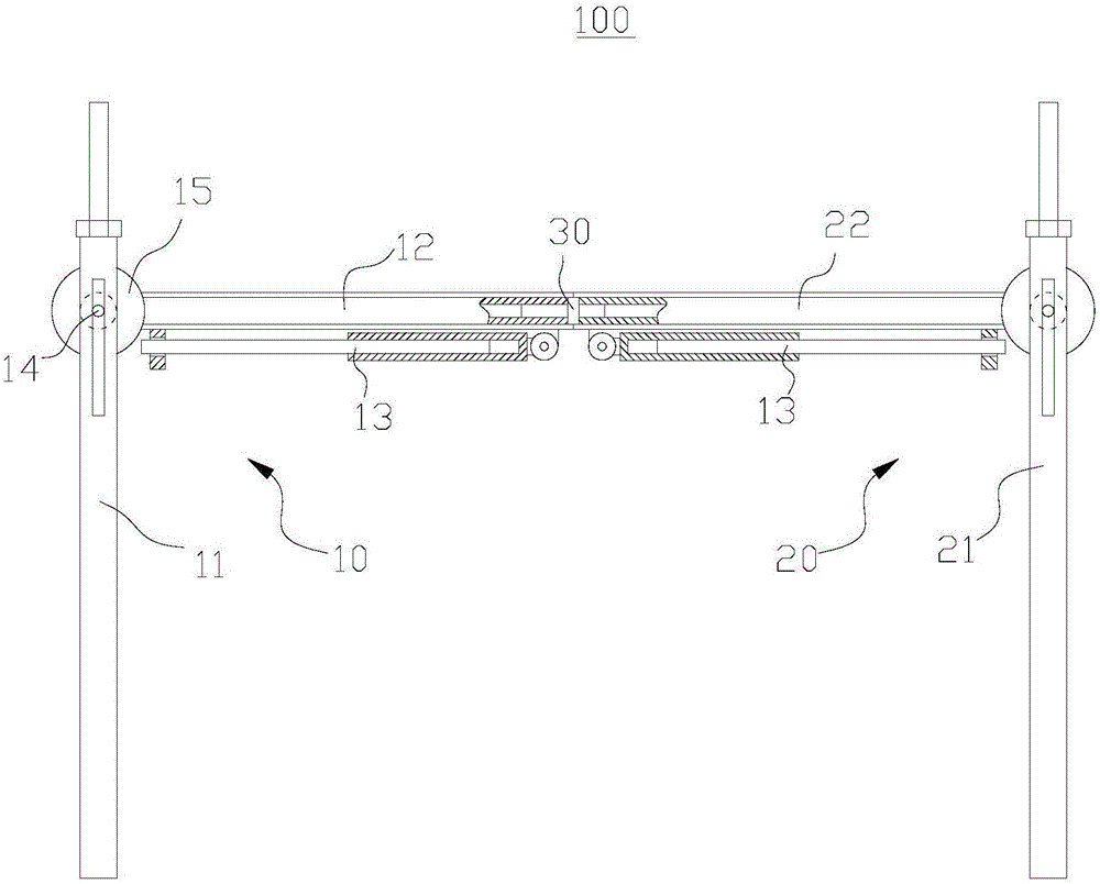 Gantry scaffold and combined scaffold