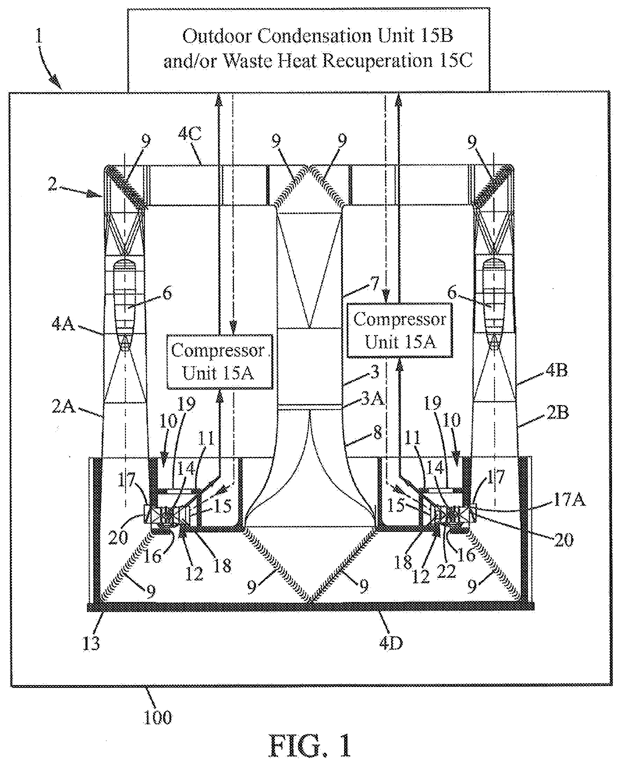 Free Fall Simulator Cooling System