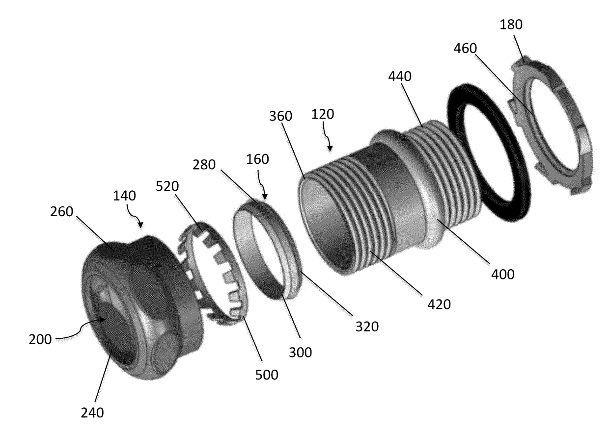 Rain-tight connector