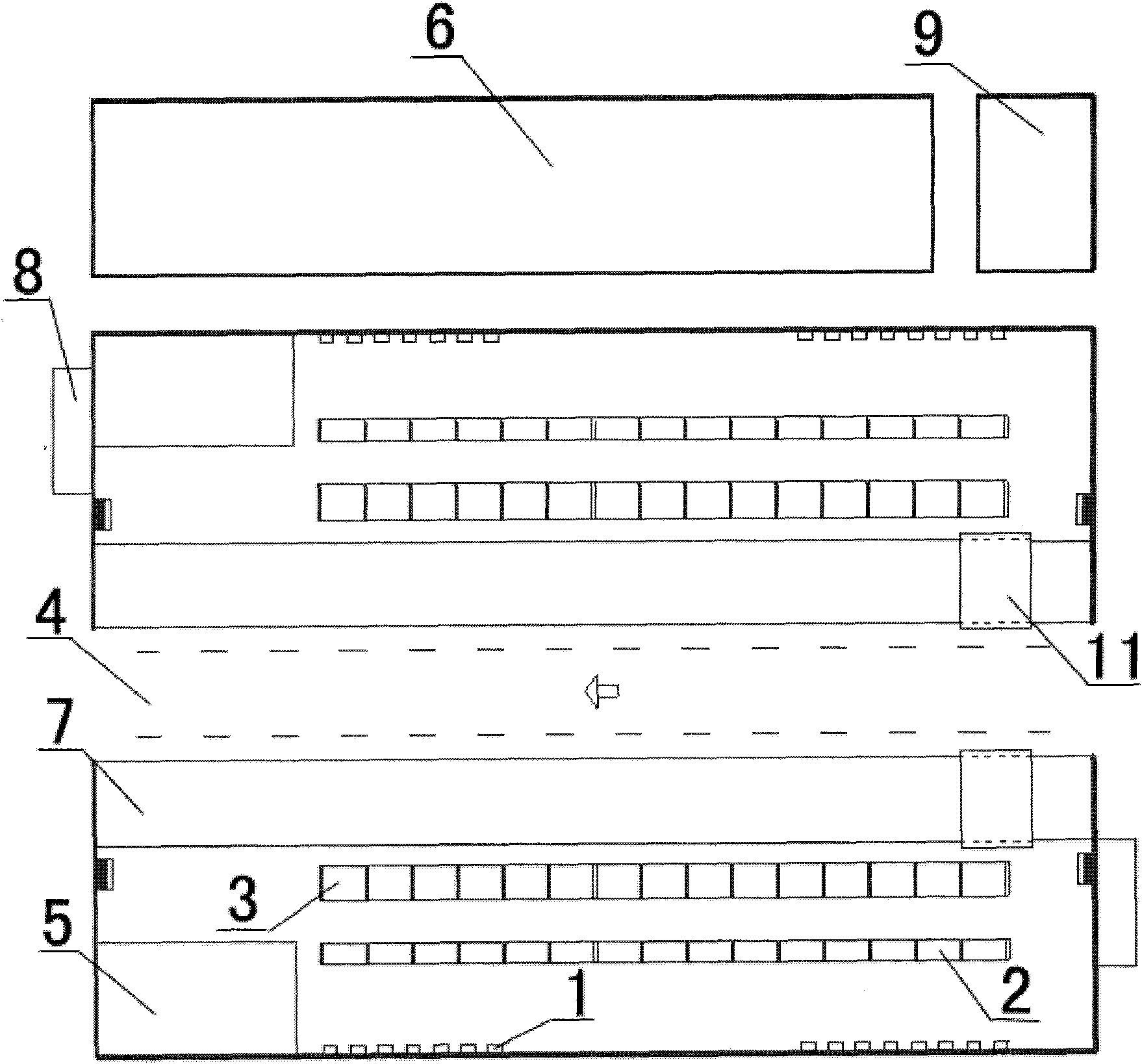 Charging station system of electric automobile and matched charging method thereof