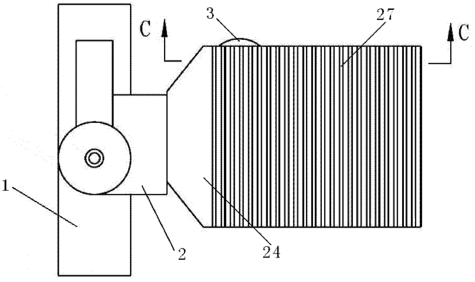 Unloading valve with cooling and automatic drain