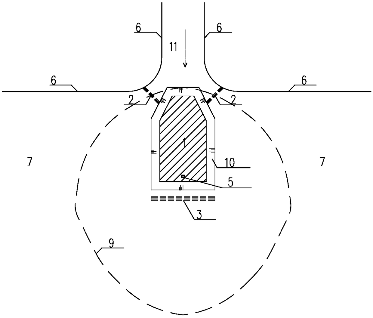 Biological mud collecting and desilting structure and implementing method thereof