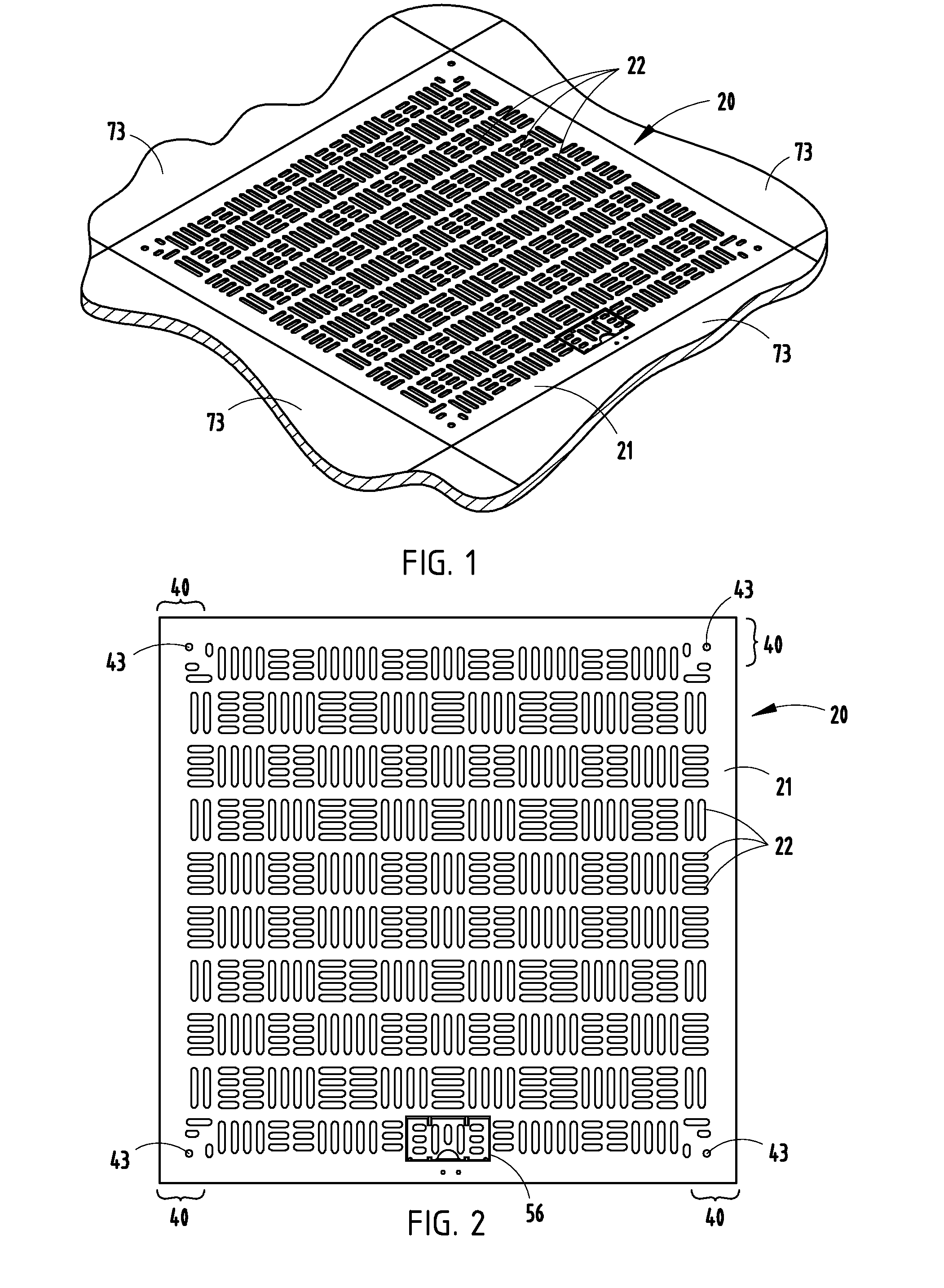 Air grate for raised floors