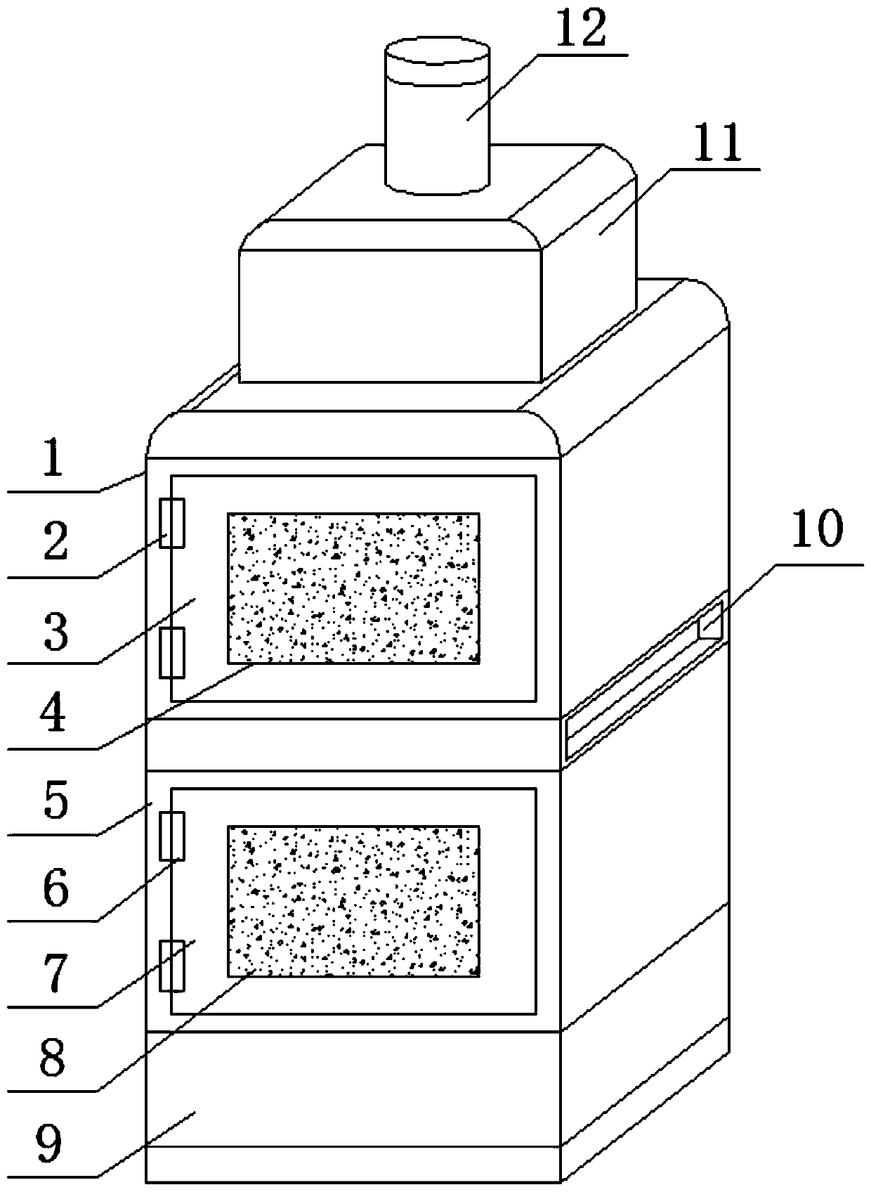 Electrostatic spraying device for electric mosquito swatter production and processing