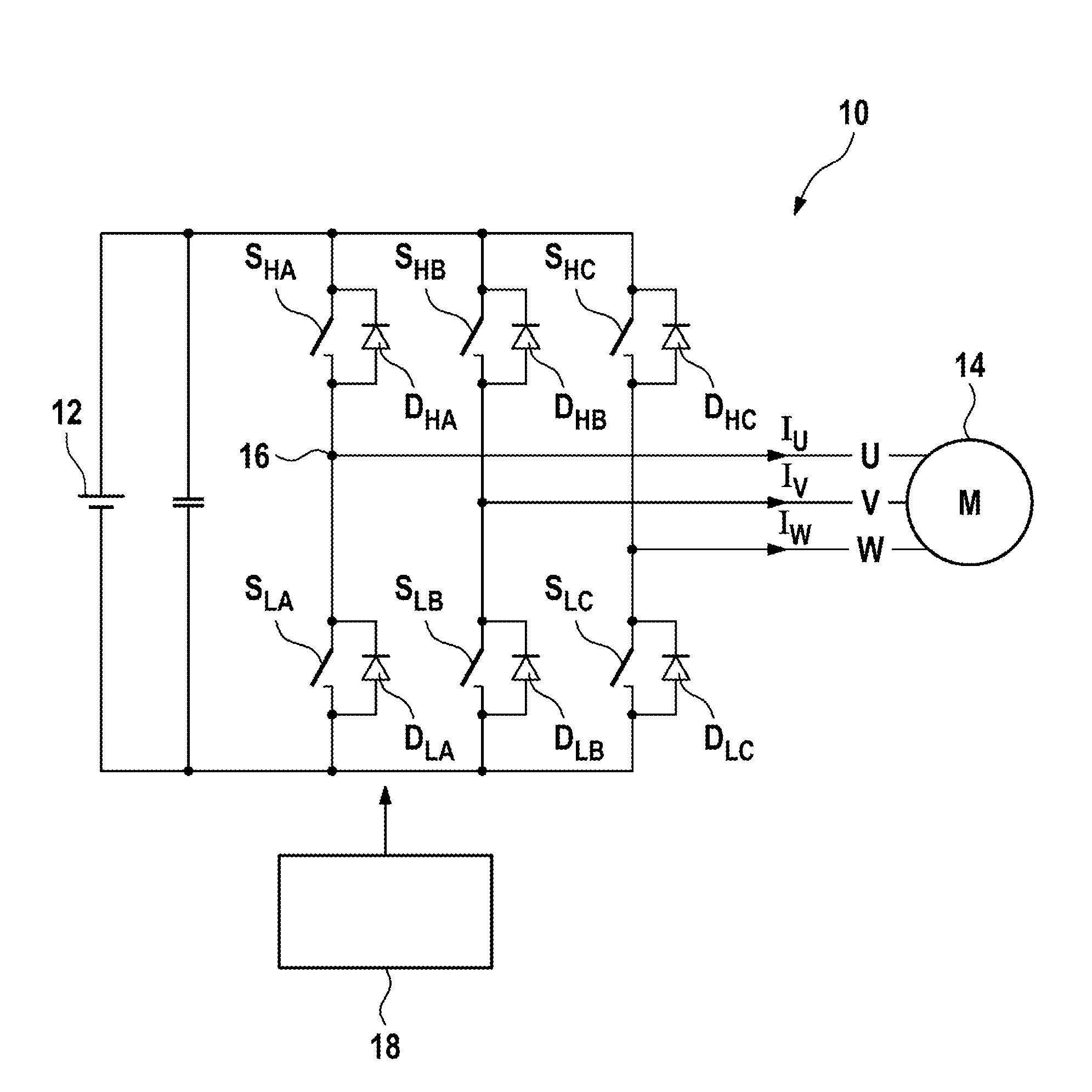 Method and device for controlling an inverter