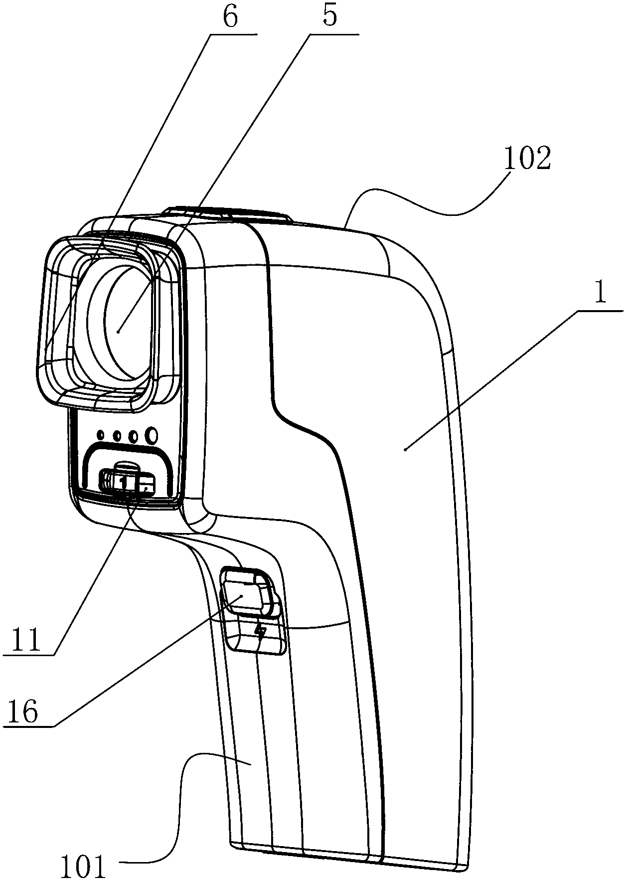 Portable light brush guided and positioned after-image amblyopia therapy instrument