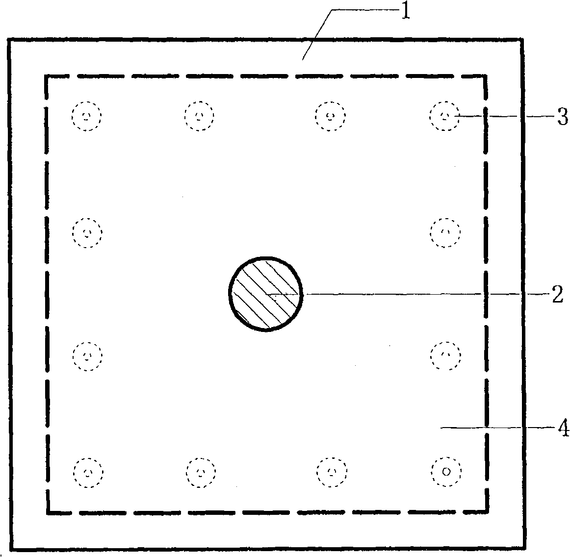 Three-way shock-absorbing stand with variable rigidity and damping