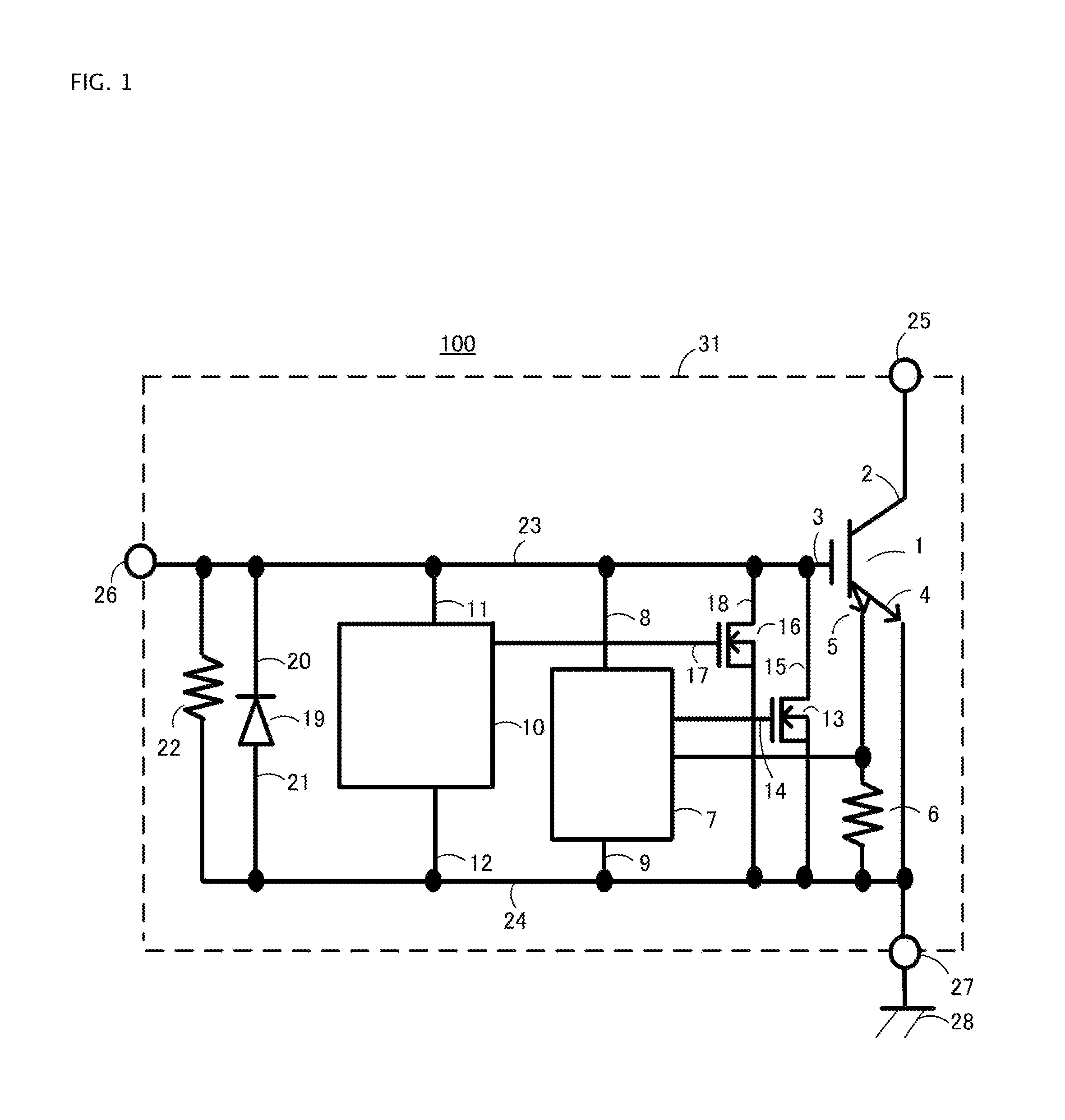 Single chip igniter and internal combustion engine ignition device