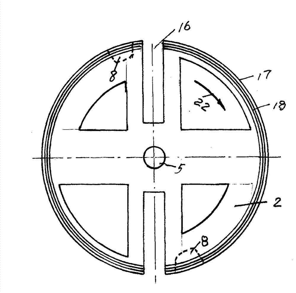 Crankless open type exhaust single-stroke piston type engine