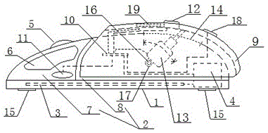 Intelligent palm-center adaptive temperature control mouse