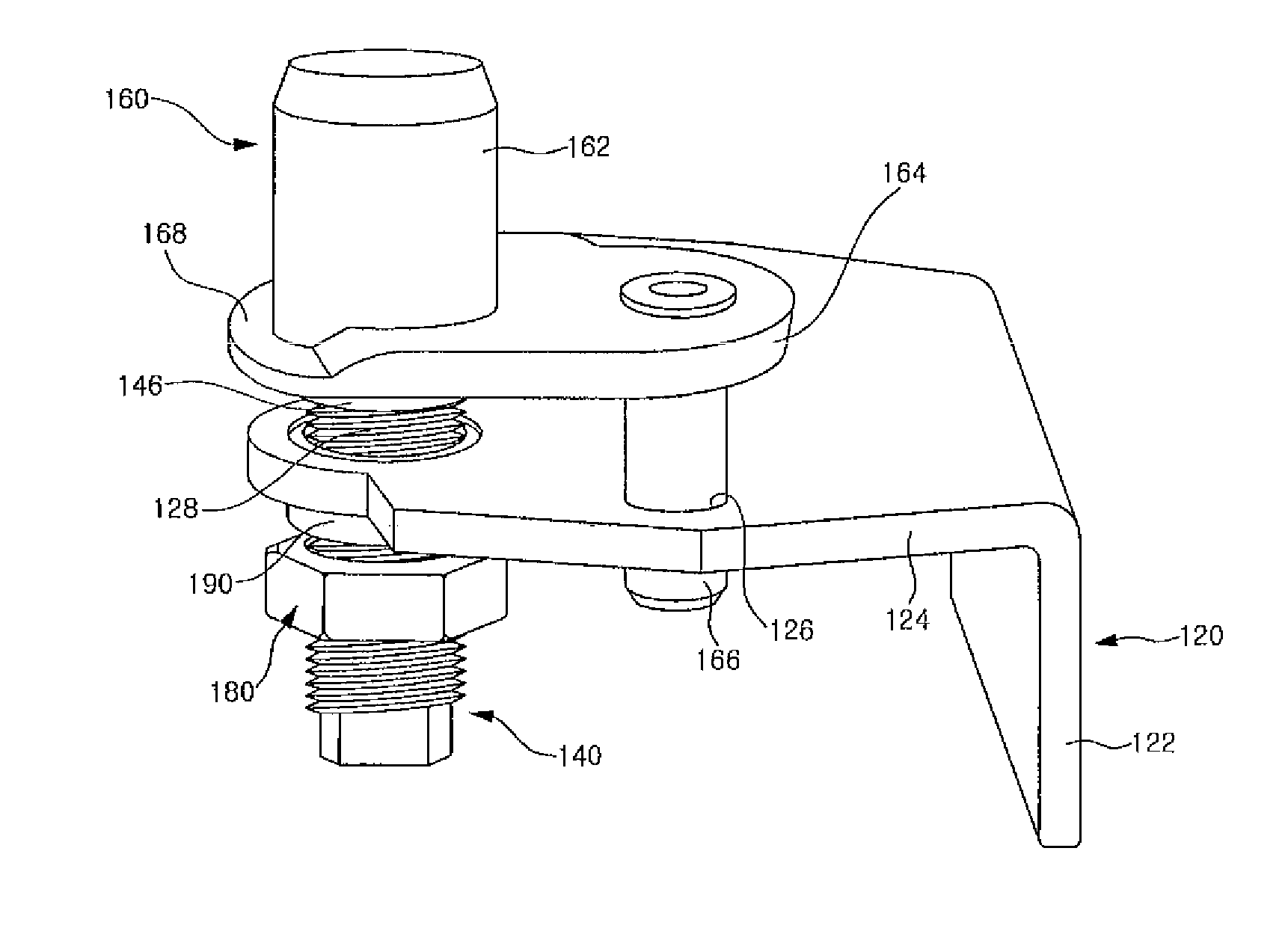 Door supporting device for refrigerator