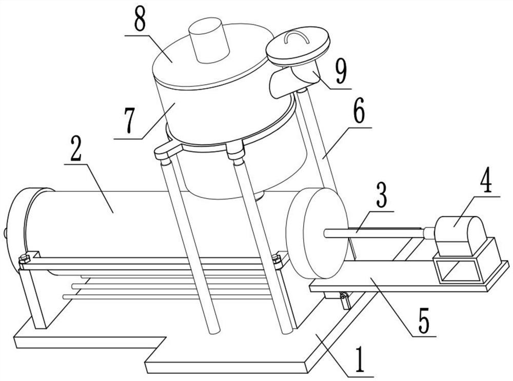 Organic silicon extrusion device