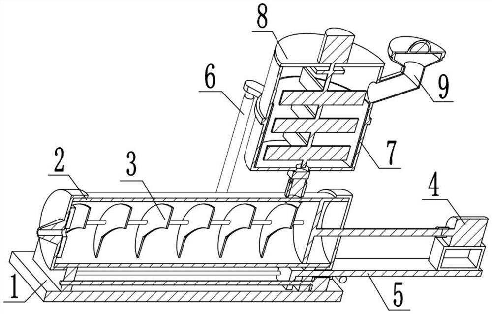 Organic silicon extrusion device