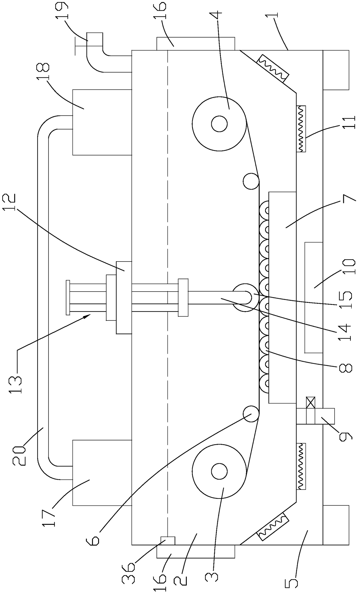 Dyeing device for processing soft cotton knitted fabric and fabric processing method