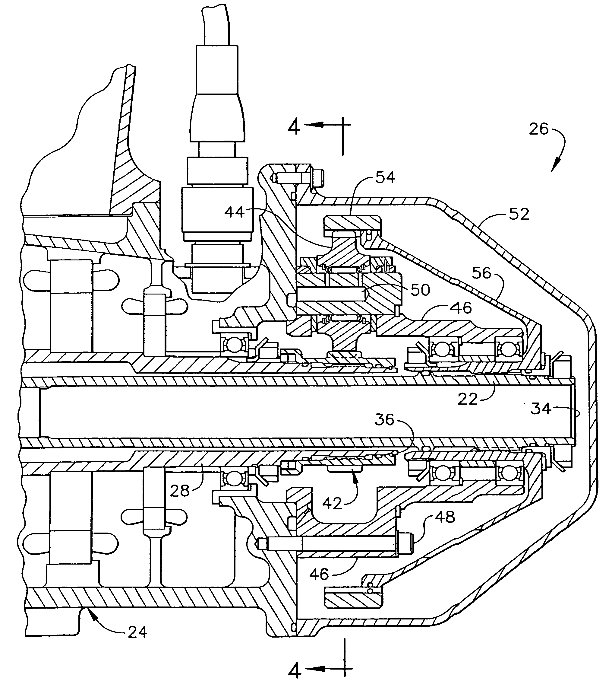 Ram air turbine with speed increasing gearbox