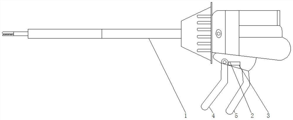 Electric endoscope anastomat capable of preventing mistaken triggering