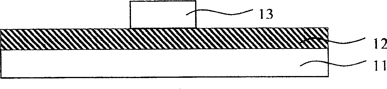 Flattening active driving TFT matrix structure and method of manufacturing the same