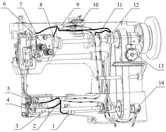 Novel barrel type sewing machine