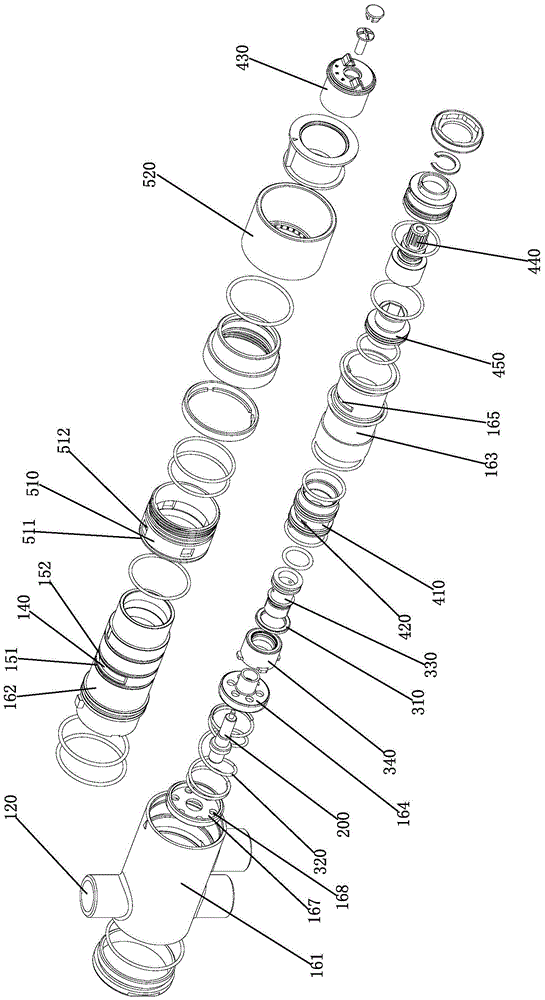 Constant temperature and water stop device with switching function