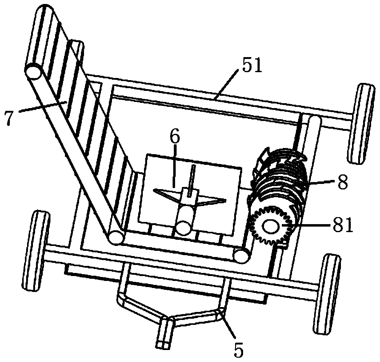 High-grasping-vine vegetable waste collecting and transferring machine and operating method thereof