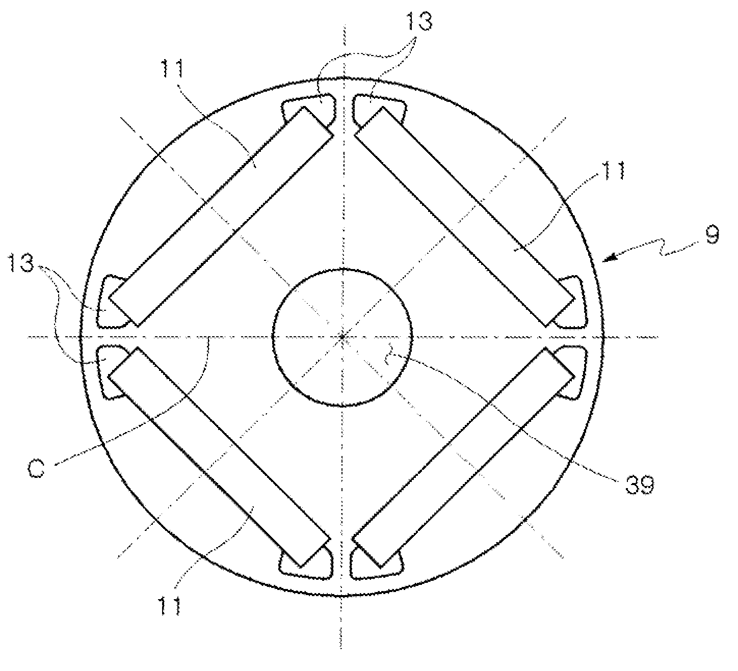 Brushless motor for fluid pump and fluid pump using the motor