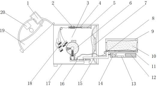 A palm growth type rehabilitation device