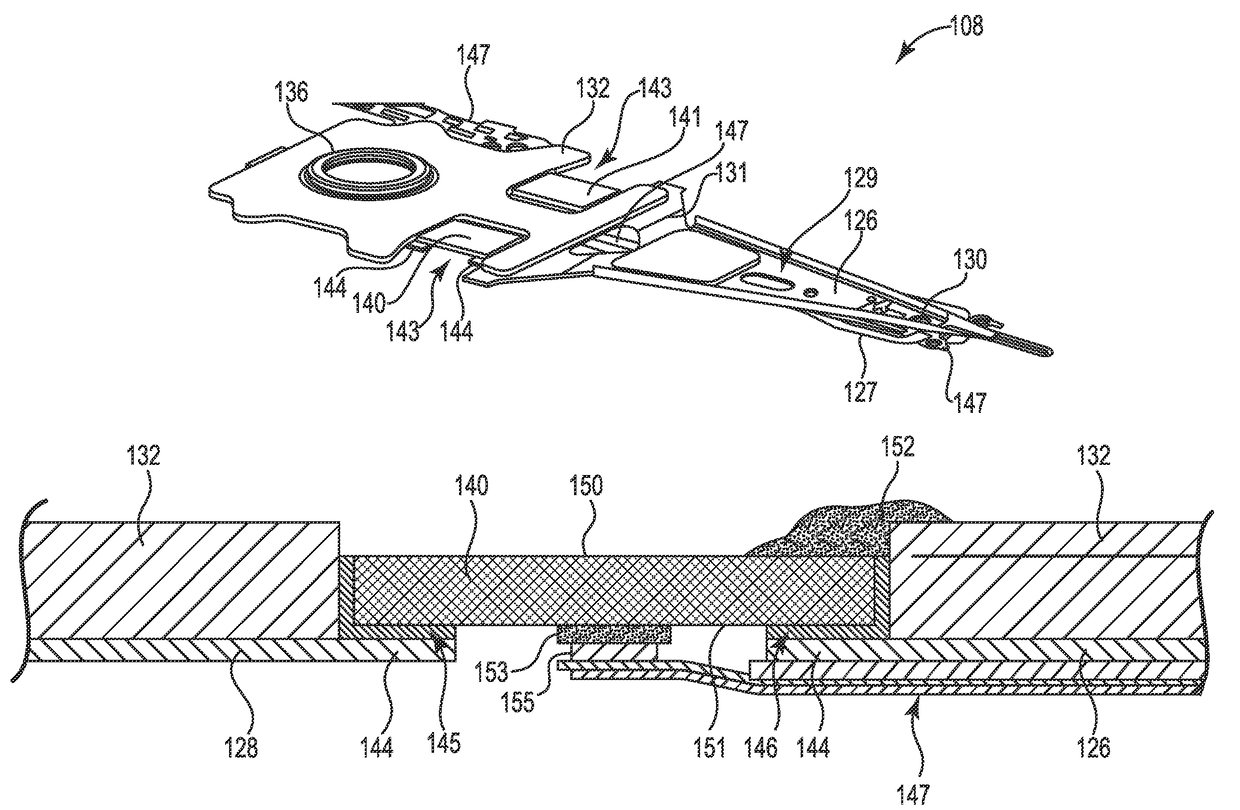 Circuit connection pad design for improved electrical robustness using conductive epoxy