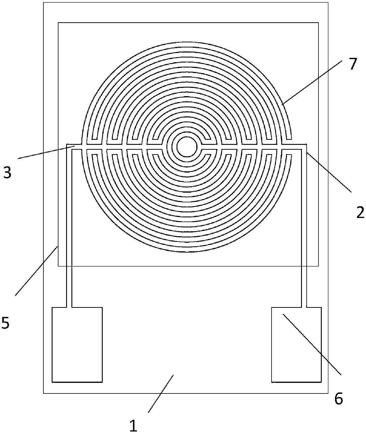 Interdigital electrode array sensor used for quantitatively detecting residual chlorine in water