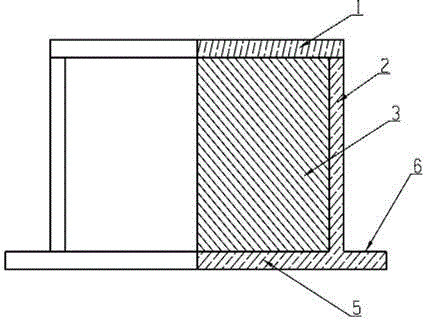 Cast-in-situ concrete filling component