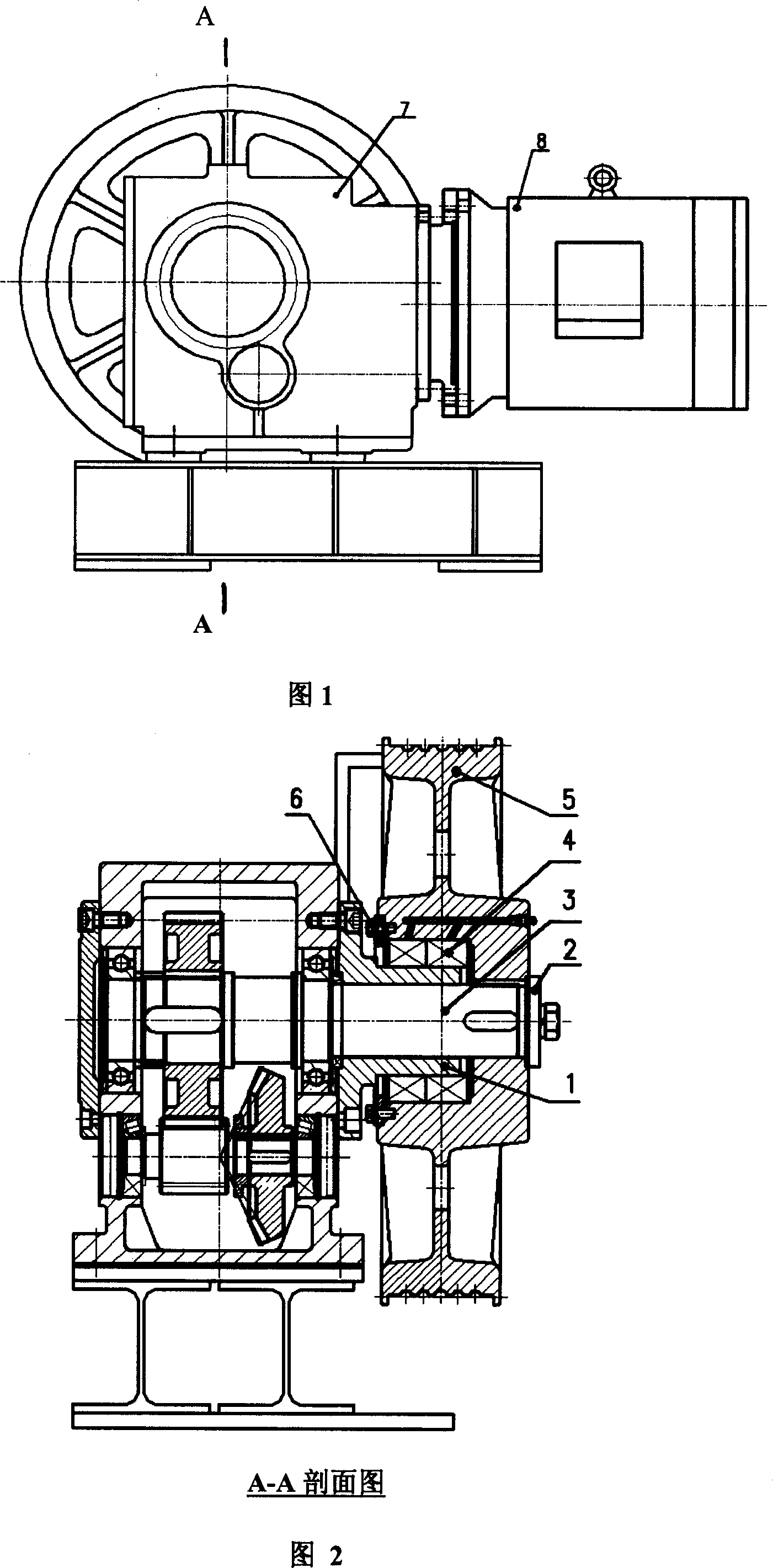 Drag for service elevator