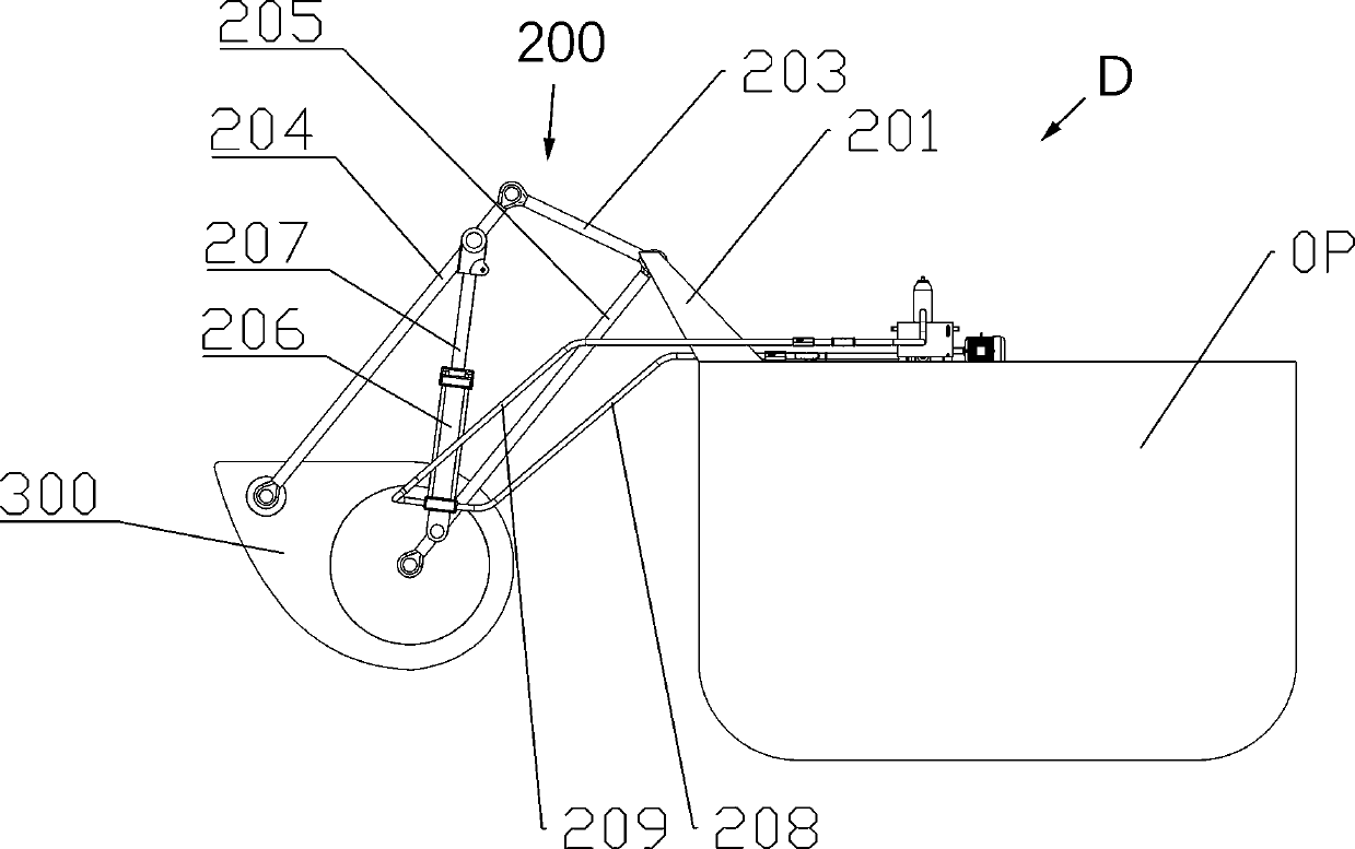 Combined duck type wave power generation device and power generation method