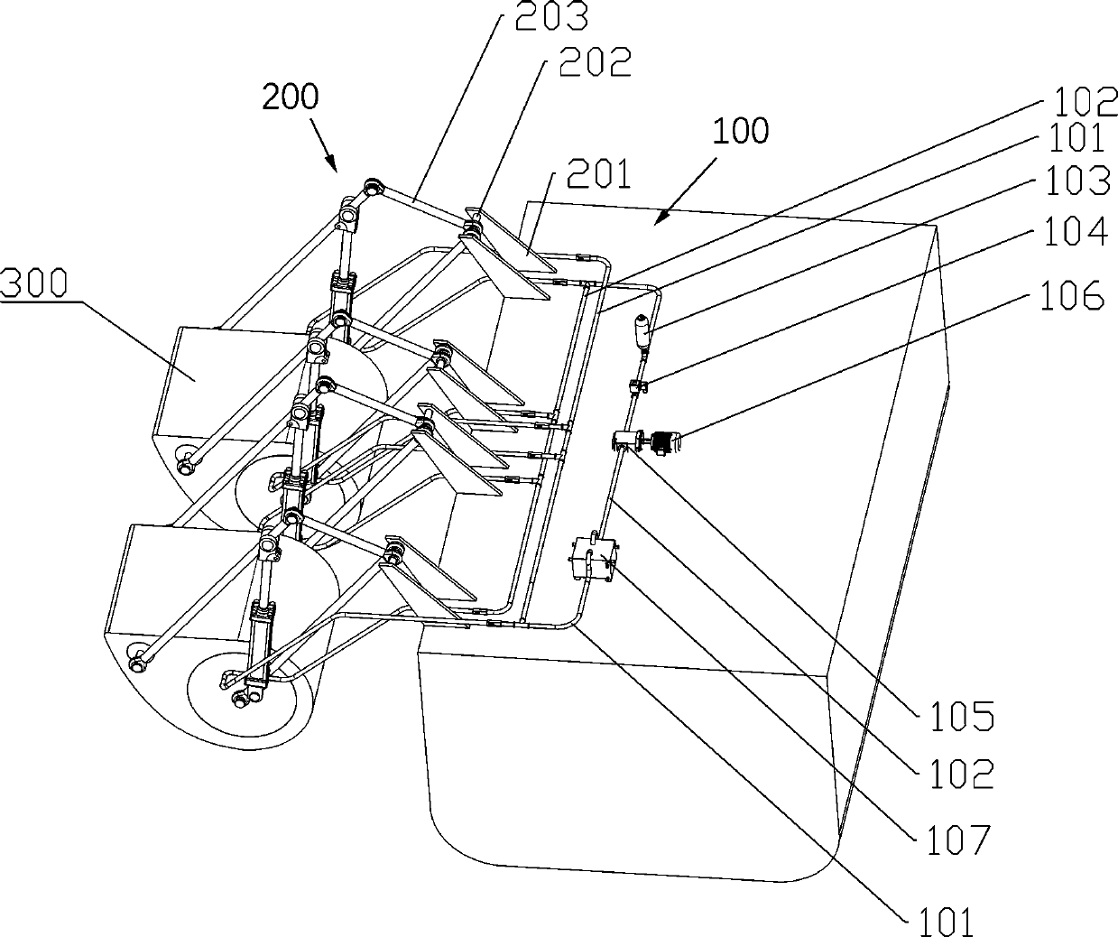 Combined duck type wave power generation device and power generation method