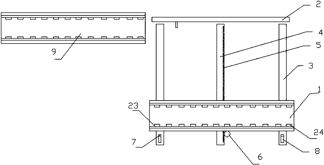 A sand box transfer device