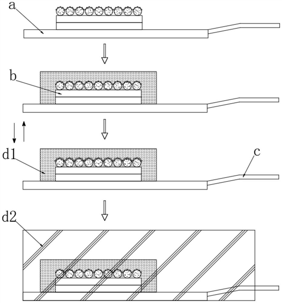 Defoaming packaging process of electronic component