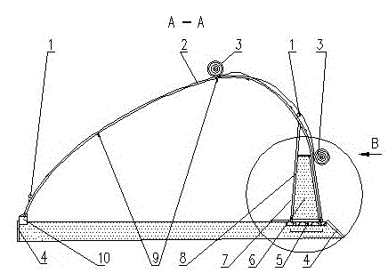 Solar greenhouse with heat storage and heat preservation wall and construction method thereof