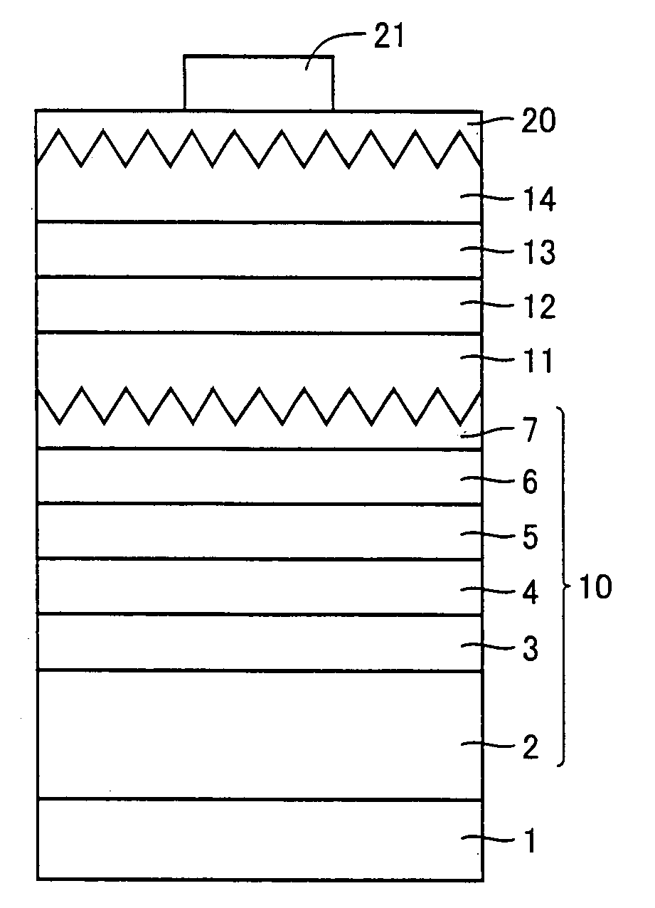 Method of manufacturing nitride semiconductor light-emitting element and nitride semiconductor light-emitting element