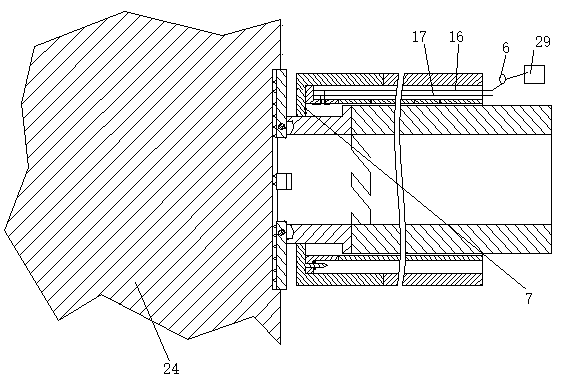 Method for punching transverse blind hole