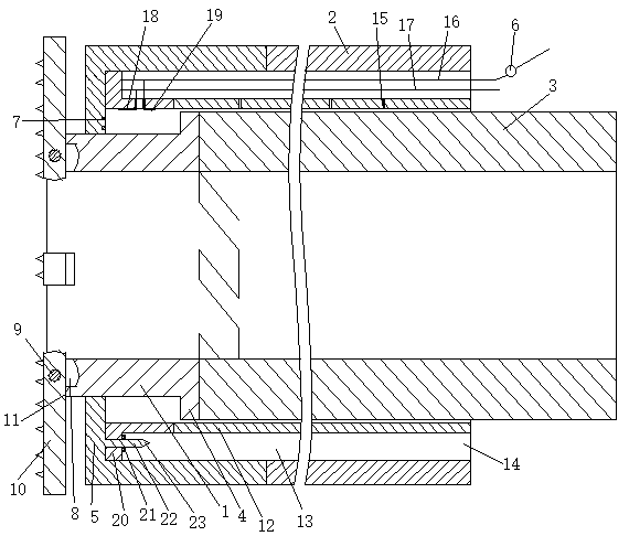 Method for punching transverse blind hole