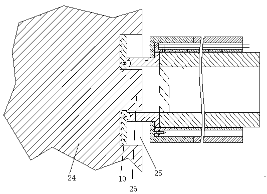 Method for punching transverse blind hole