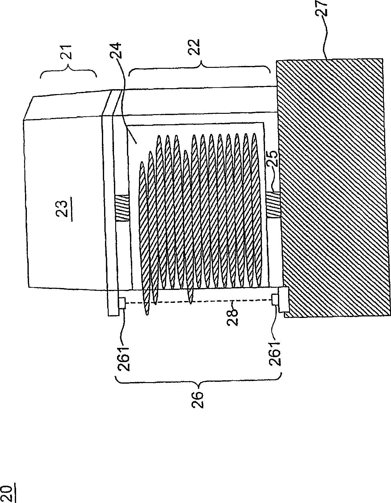 Wafer raising platform and wafer test machine