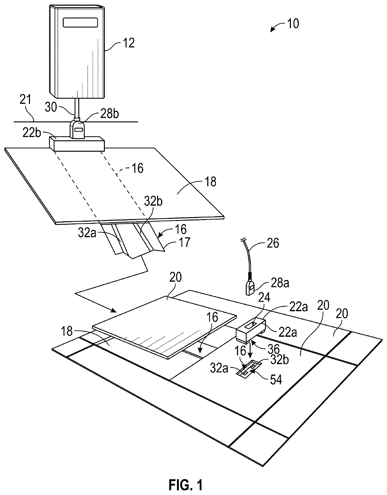 Electrical power or data distribution system