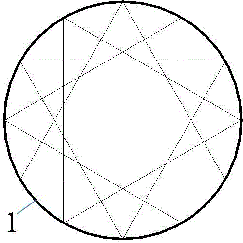 Circular cross cable truss structure