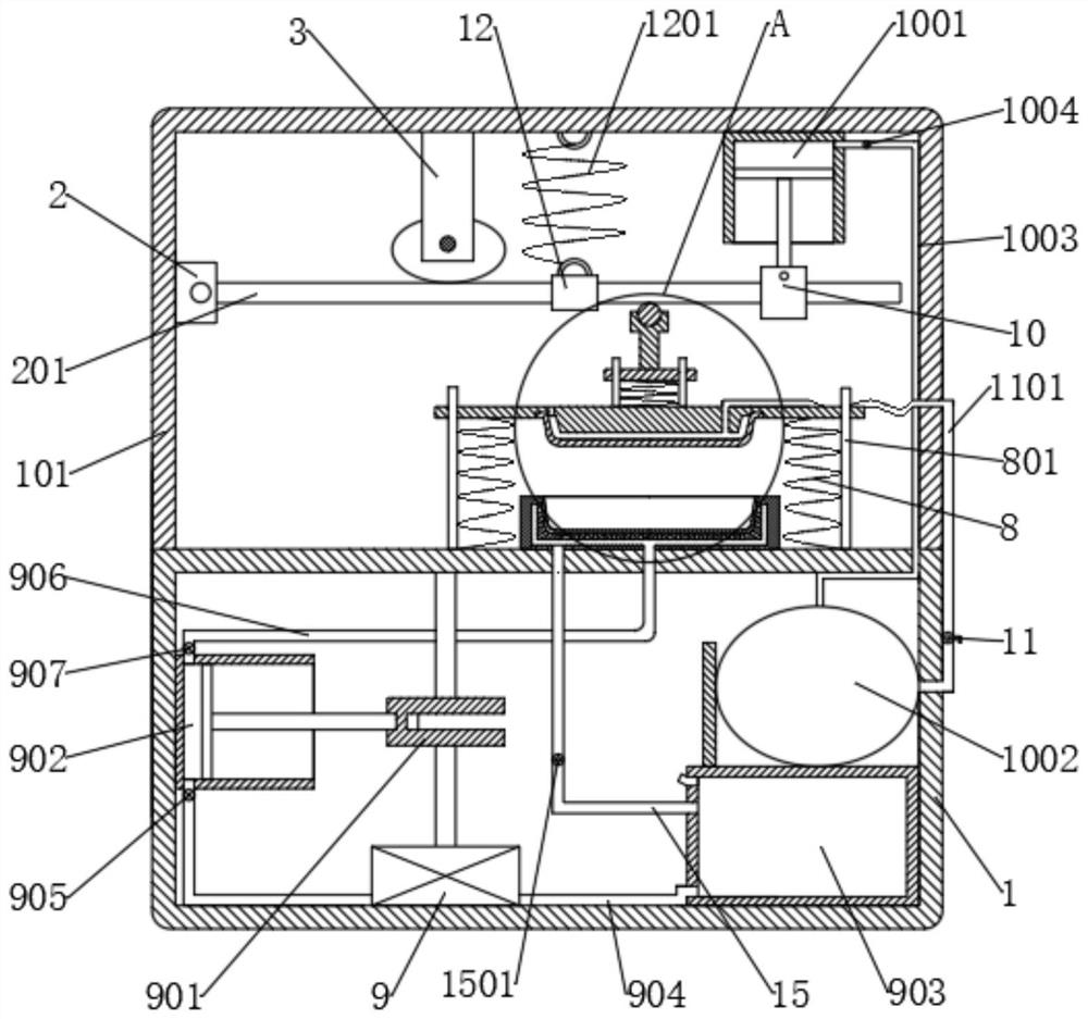 Machining die for pressure sensor